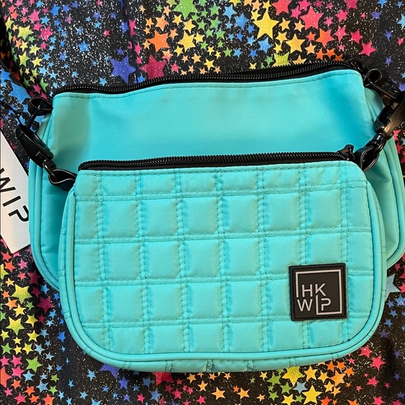 Ihkwip Handbags - HKWP Aqua Quilted Bags no strap